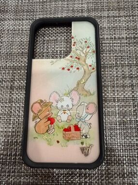 Wildflowers Pink Pastel Cartoon Mice Apple Tree Phone Case